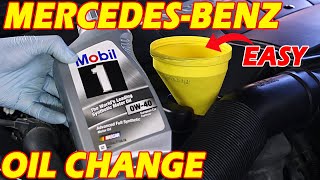 How To CHANGE THE OIL On Your MERCEDES BENZ  S Class S500 W220 M113 [upl. by Aicilla]