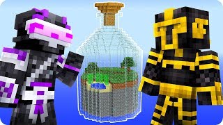 ATRAPADOS DENTRO DE UNA BOTELLA EN MINECRAFT 😱 [upl. by Center]