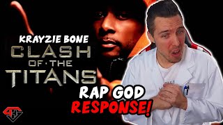 Krayzie Bone  Clash Of The Titans Rap God Response  Syllable Holic Reaction [upl. by Hctud]