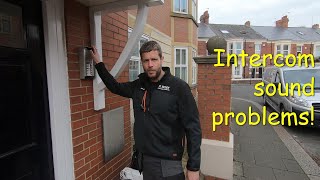 Intercom Repair visitor cant hear resident [upl. by Ezar]