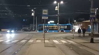 Trams Zagreb 496  ZET trams Remiza Ljubljanica  Zagreb [upl. by Ahsiekar]