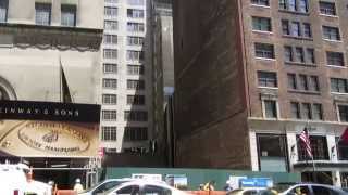 Steinway Tower  111 W 57th St NYC July 2014 construction update [upl. by Aylat]