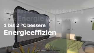 Wandheizung  Wandkühlung keine Heizkörper mehr Freiraum  nextgreen building [upl. by Navada]