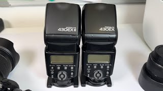 Canon 430ex vs Canon 430ex ii speedlite flash comparison and review [upl. by Tab394]