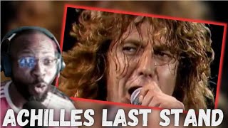 LED ZEPPELIN LIVE ACHILLES LAST STAND  KNEBWORTH 79  REACTION [upl. by Ahsi]