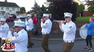 Cookstown Grenadiers FB  Gortagilly Coronation FB 120th Anniversary Parade 2023 [upl. by Kittie461]