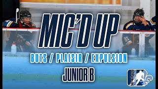 BUTS amp EXPULSION Épisode 1  Micd up Hockey Junior B FRQC Boucherville vs StHyacinthe [upl. by Nilerual]