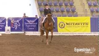 Megan Bryant and Northern Xanthus III NSW State Dressage Championships Grand Prix [upl. by Irvin]