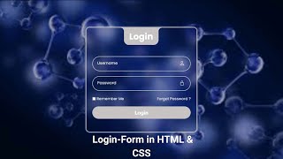 CREER UN FORMULAIRE DE CONNEXION EN HTML ET CSS [upl. by Aloap]