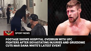 UFC Vegas 79 Footage shows hospitals flooded with UFC fighters following major injuries [upl. by Frazier]