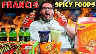 Francis Tries FLAMING HOT Mountain Dew Mukbang [upl. by Deland535]