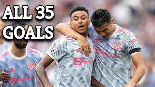 Jesse Lingard All 35 Goals For Manchester United 2015  2021 [upl. by Lilak]