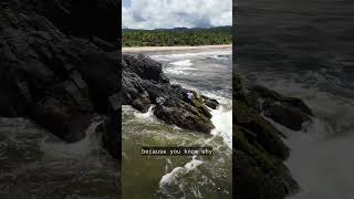 Fishing in Balandra Trinidad and Tobago 🇹🇹 ￼trinidad fishing dronevideo [upl. by Nongim]