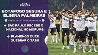 BOTAFOGO ELIMINA PALMEIRAS DA LIBERTADORES COM EMOÇÃO SÃO PAULO E FLAMENGO EM CAMPO  G4 BANDSPORTS [upl. by Colfin]