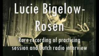 Rare Theremin recording of Lucie Bigelow Rosen [upl. by Tedmann]