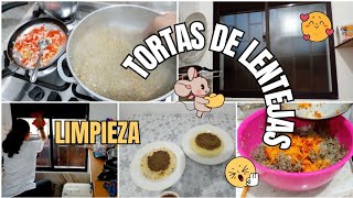 HAGO TORTAS DE LENTEJA 😋  LIMPIEZA EN MI VENTANA [upl. by Ettenig]