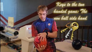 Two handed bowling technique The Non Ball Side Hand [upl. by Issi]