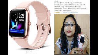 LINTELEK SMART WATCHUNBOXING AND REVIEW Watch Compatible with iOS Android for Men Women [upl. by Macmahon103]