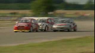 John McCluskeyRallycross Supercar Crash Blyton 2003 [upl. by Ardnak]