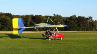 Taking off from the turf farm in my phantom ultralight [upl. by Garnette]