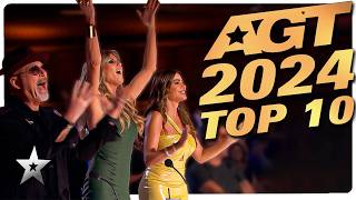 Americas Got Talent 2024 Top 10 BEST Auditions [upl. by Mossolb]