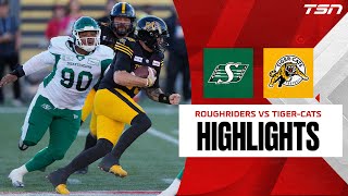 Saskatchewan Roughriders vs Hamilton TigerCats  CFL HIGHLIGHTS [upl. by Olra]