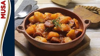 Patatas a la riojana  Recetas de guisos [upl. by Yrotciv]