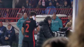 Pau Cubarsí Injury No Red Card Barcelona vs Crvena Zvezda Champions League 2024 [upl. by Sanyu]