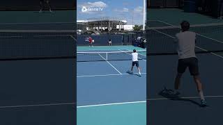 Daniil Medvedev Fakes The Bublik HANDLE Shot 🤣 [upl. by Imoan370]