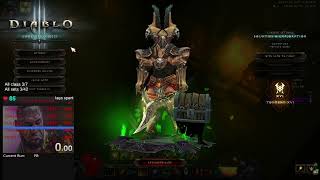 Diablo 3 Season 33 World First Barb 150 clear earth Barb [upl. by Aiclid]