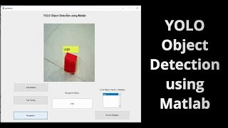 YOLO Object Detection using Matlab [upl. by Restivo485]