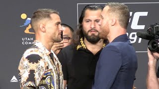 UFC 291 FaceOffs Poirier vs Gaethje 2 [upl. by Adnawak]