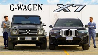 2019 BMW X7 vs Mercedes GClass  Battle Of The Ballers [upl. by Candy]