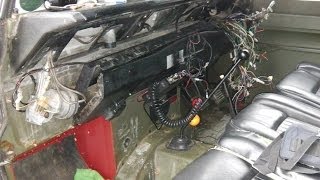 Land Rover Series 3  Re wire  Part 2 [upl. by Ahsietal]