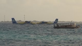 Seaplane Takeoff and Landing Spotting  The Maldives [upl. by Ahsiei776]