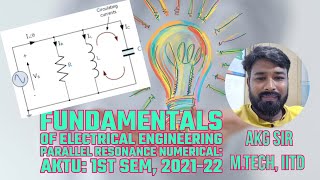 Parallel RLC circuit resonance Numerical [upl. by Kusin]