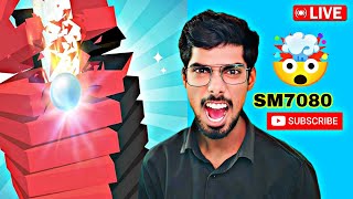 🤯 Stack Ball  LIVE🔴 Game shorts live🍁ShahrukhSM7080 [upl. by Ylagam]