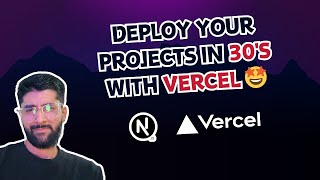 Lets deploy your project in 30S with Vercel and Github 😯 [upl. by Barabas905]