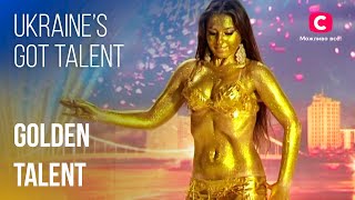 ❤️Pure GOLD 🤩 Stunning Belly Dance Action  Amazing Auditions  Got Talent 2023 [upl. by Anilyx]