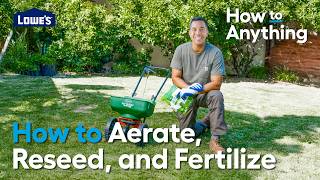 Fall Lawn Care 101 – Aerate Reseed and Fertilize  How to Anything [upl. by Odnolor]