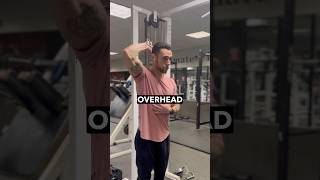 Overhead tricep extensions with a cable 👍 [upl. by John]