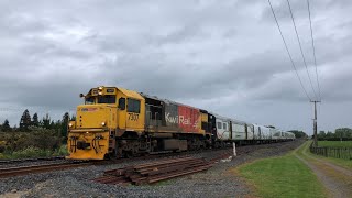 DFB 7307 with the Northern Explorer 200 approaching Ngaruawahia NIMT [upl. by Aneres]