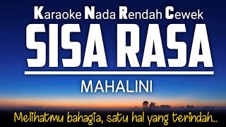 Sisa Rasa  Mahalini 🎤Karaoke Lower Key ❤️Nada Rendah 4‼️ [upl. by Eseilanna]