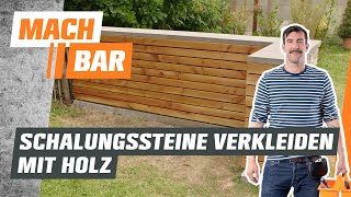 Gartenmauer verkleiden – mit Douglasienholz 💪  OBI [upl. by Reba742]