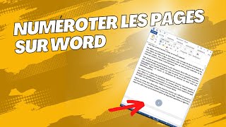 comment numéroter les pages sur Word [upl. by Asiak]