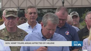 Helene updates Georgia governor talks about recovery efforts [upl. by Pontias]