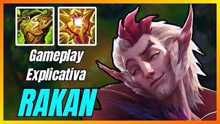 COMO JOGAR DE RAKAN SUP  LEAGUE OF LEGENDS [upl. by Haymo]