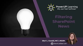 TIPTuesday  Filtering SharePoint News [upl. by Gnilyarg]