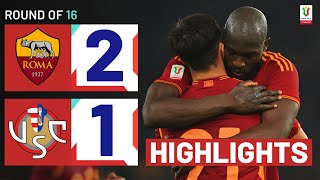 ROMACREMONESE 21  HIGHLIGHTS  Roma mount late comeback  Coppa Italia Frecciarossa 202324 [upl. by Maegan]