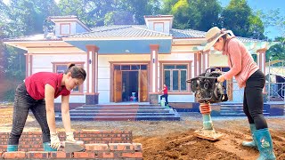 VIDEO 2000 Hours The Girl and Builders Working Tirelessly To Build a 100000 House in 3 Months [upl. by Sibilla]